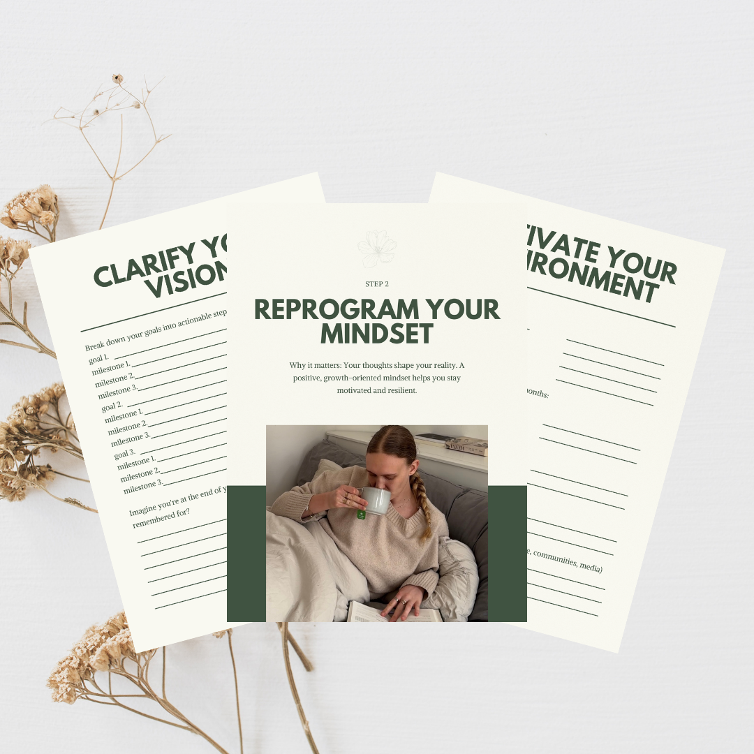 free workbook to live a more mindful life