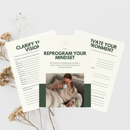 free workbook to live a more mindful life